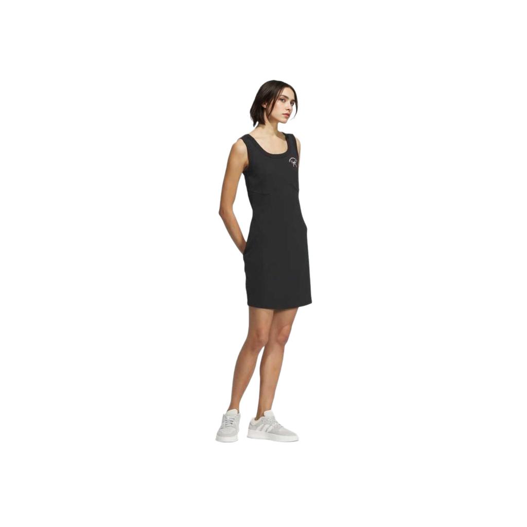 adidas Sportswear Lifestyle Series Slim Fit Comfortable Breathable Soft Sleeveless Dress Women Dresses Black JY7651