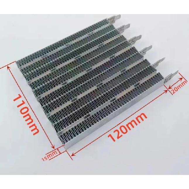 Electric Heater Parts Warmer PTC Heating Element 6 pins 220V 3000W 12*11*1.5cm