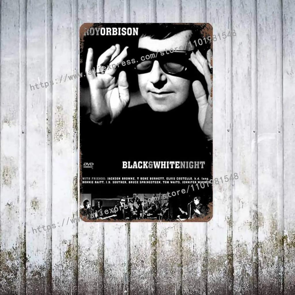 Roy Orbison Singers metal Decor Poster Vintage Tin Sign Metal Sign Decorative Plaque for Pub Bar Man Cave Club Wall Decoration