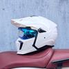 Orz Black Warrior Retro Motorcycle Helmet - Versatile Half/Full Helmet for Men & Women