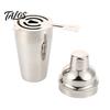 Professional Mixology Tools Stainless Steel Cocktail Shaker Cup, Leak-Proof Martini Mirror Polished Bar Easy Cleaning Mixer for And Milk Tea Shop Leak