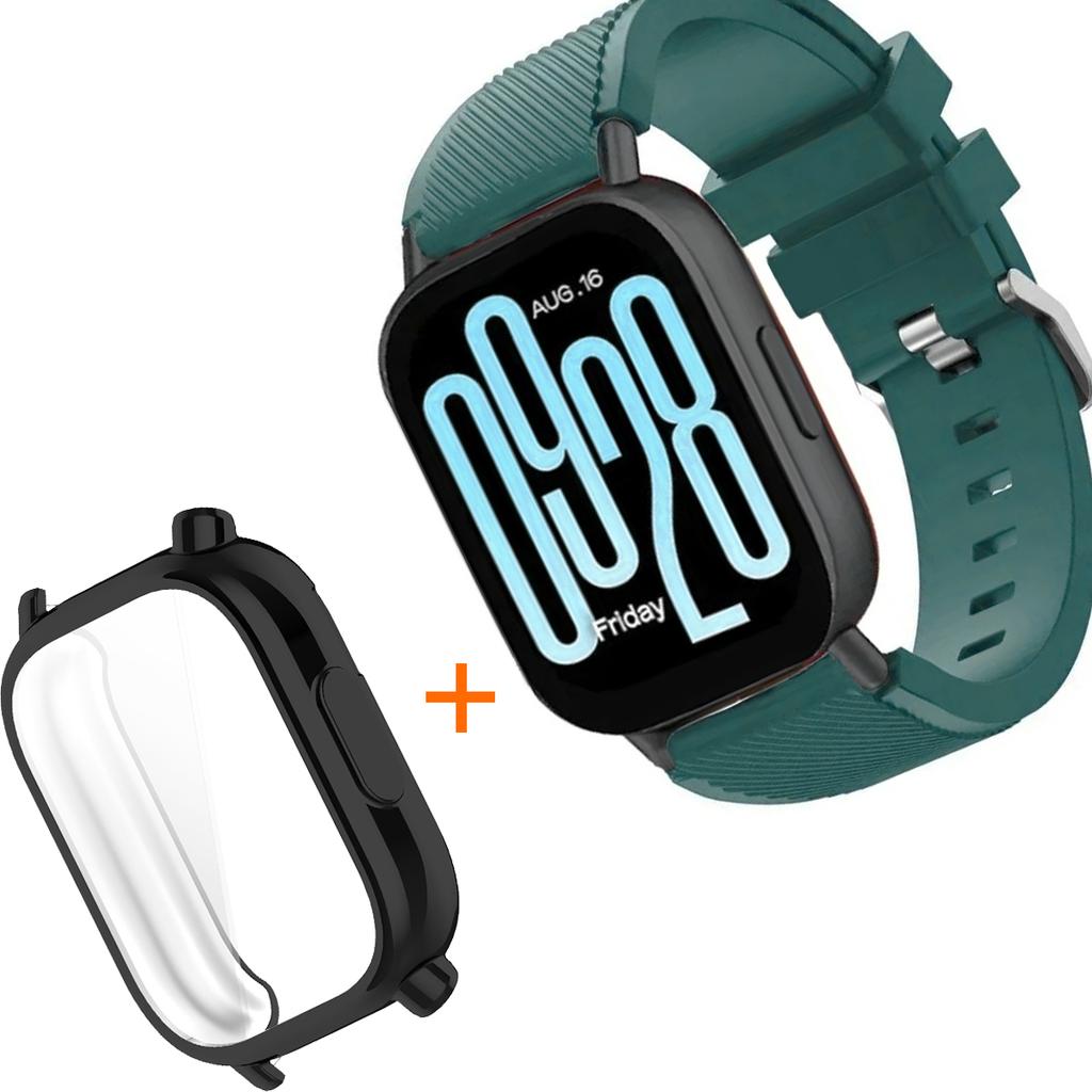 Silicone Strap With TPU Case For Xiaomi Redmi Watch 5 Active Lite Smart Watch Wrist Band And Case For Redmi Watch 5 Active Lite