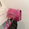Stylish Casual Shoulder Bag For Women Elegant Simple Crossbody Small Square Bag In Versatile Black White Silver And Fuchsia Colors