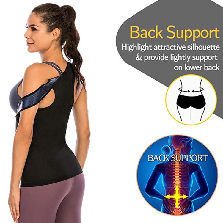 Women's Sweat-Inducing Sports Corset: Postpartum Yoga Wear with Chest Support and Body Shaping.