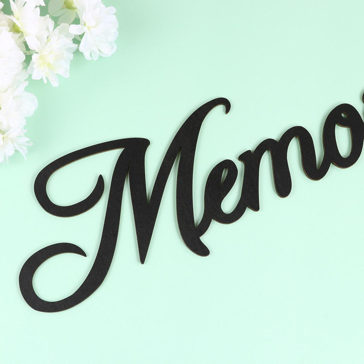 

Wooden Wall Decor Black English Alphabet Unique DIY Ornaments Home Living Room Office Decoration Wall Adornment Memories other
