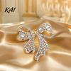 Outfit Embellishment Pin Sparkling Rhinestone Bow Brooch, Mini Bowknot Shaped Lapel Shape Jewelry Pin, Clothing Accessory for Women Girls Decorative