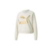Sweatshirts Women's Ivory White Crew Neck Moderate Regular 531382-73