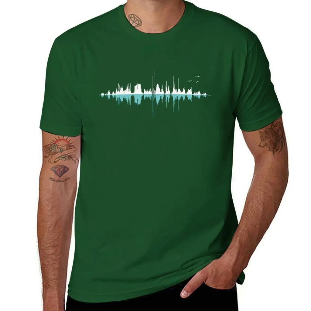 Music City (black version) T-Shirt heavyweights summer top sports fans plain t shirts