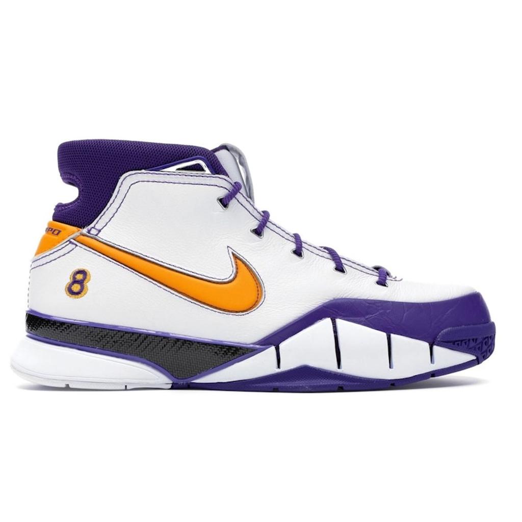 Nike Zoom Kobe 1 Protro Final Seconds Herren Sneaker Weiß Del-Sol-Varsity-Lila AQ2728-101