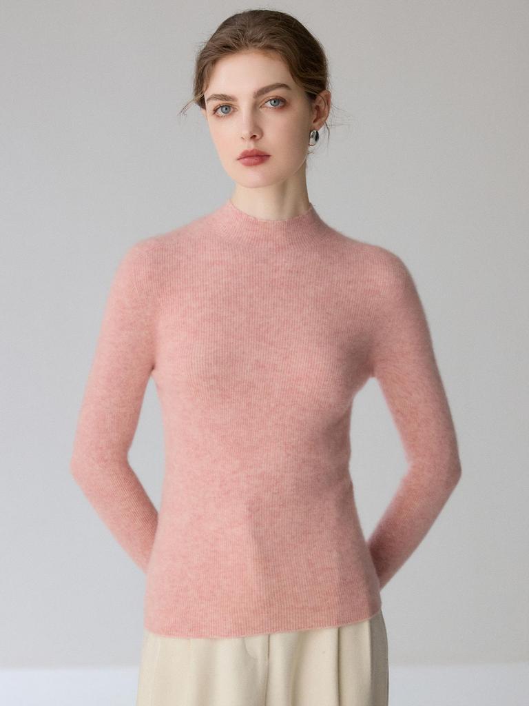 Women's Premium 100% Pure Cashmere Seamless Pullover Sweater - Versatile Knit Top
