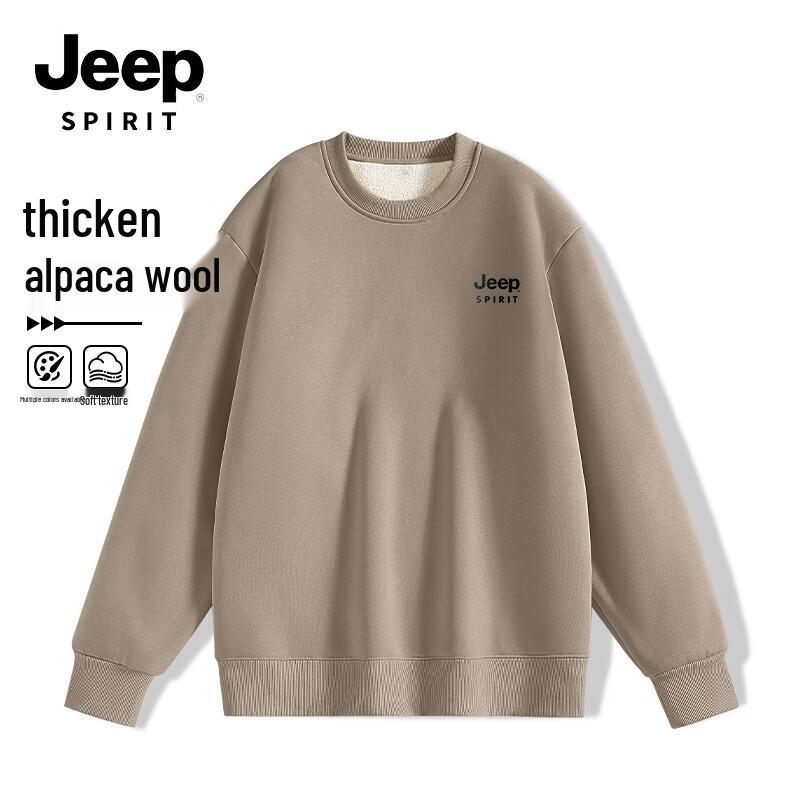 

JEEP SPIRIT Men s Heavyweight Fleece Round Neck Sweatshirt 5XL