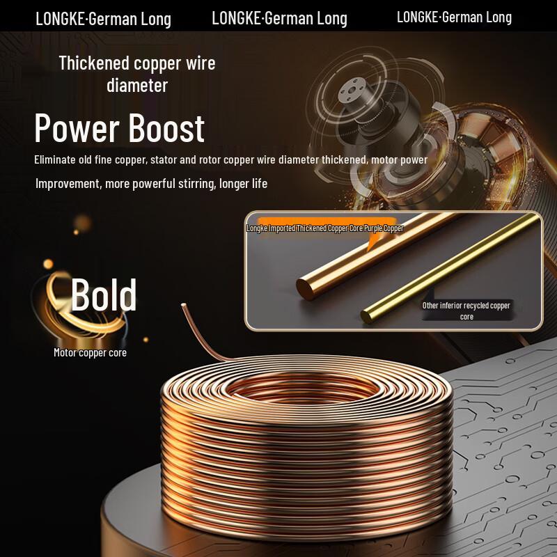 LONGKE Cordless Handheld Electric Mixer CN Plug (adapter Included)