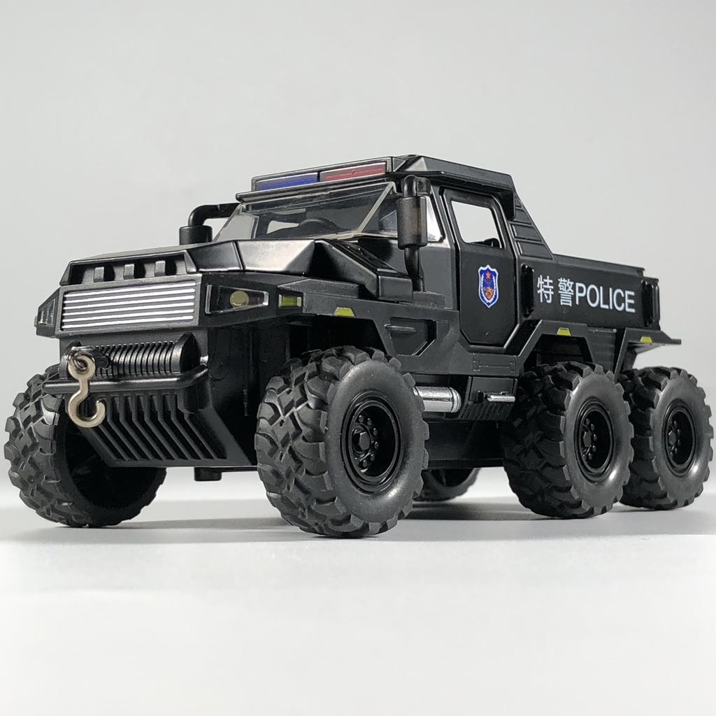 1:32 Avtoros Shaman Sibirien Geländewagen Legierung Metall Druckguss Modellauto Ton und Licht Rückzieher Kinderspielzeug Geburtstag
