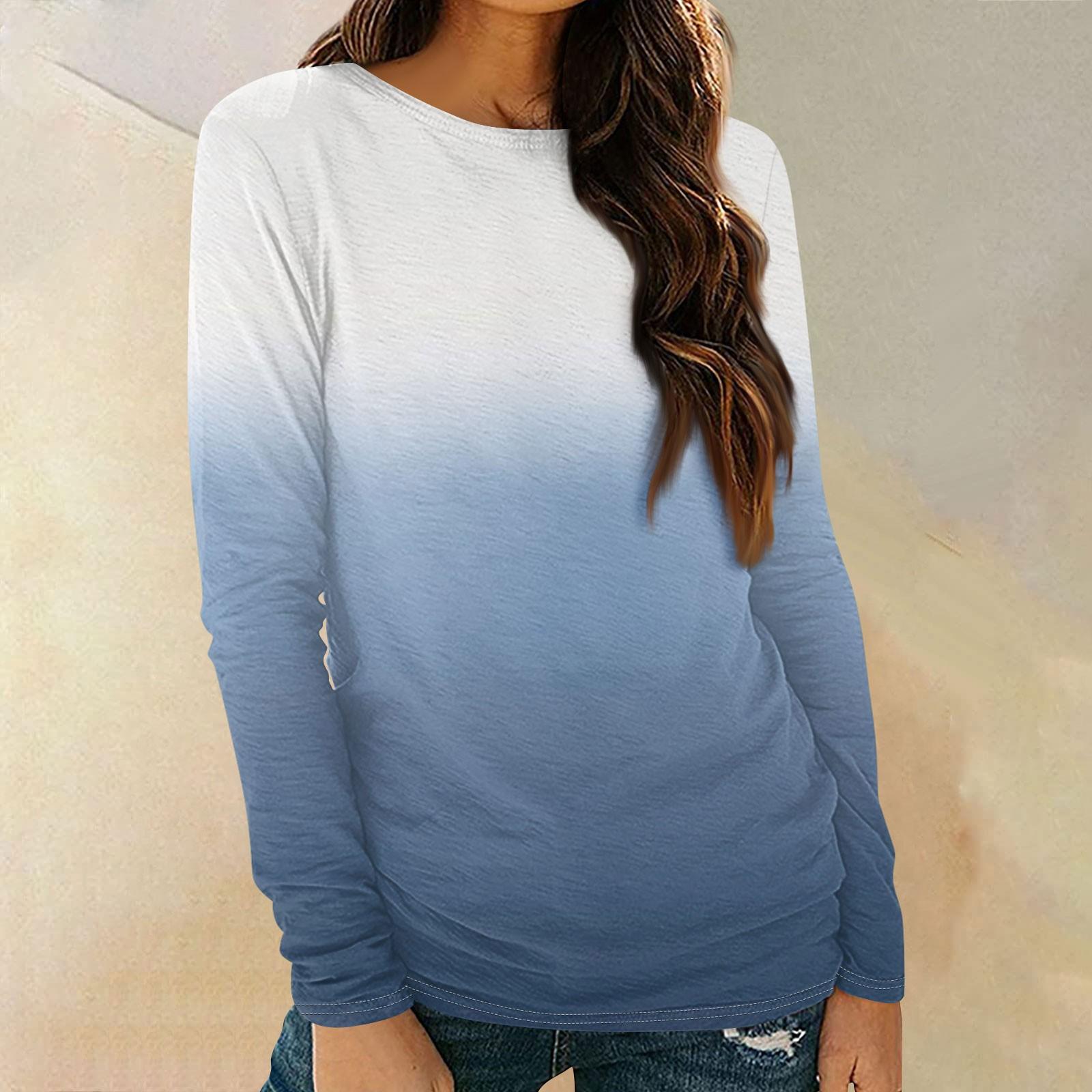 

Женские рубашки с длинным рукавом и круглым вырезом, базовая футболка, повседневный топ, осенняя модная туника, облегающие футболки XXXL