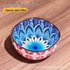 Bohemian Underglaze Ceramic Square Dish Set - Seasoning, Dipping, and Snack Use