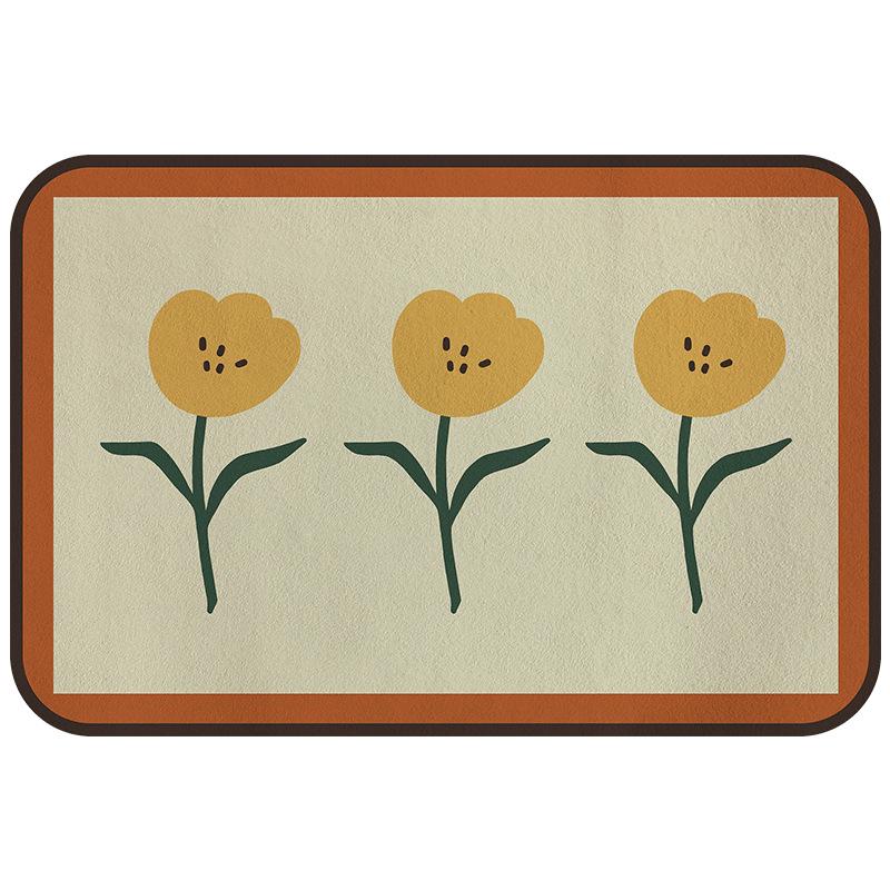 

Милый пылезащитный фланелевый коврик - Абсорбирующий коврик для спальни, прихожей или ванной комнаты 40x60 cm