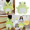 Entzückender grüner Nylon-Frosch-Rucksack für Kinder Jungen und Mädchen Atmungsaktive Träger