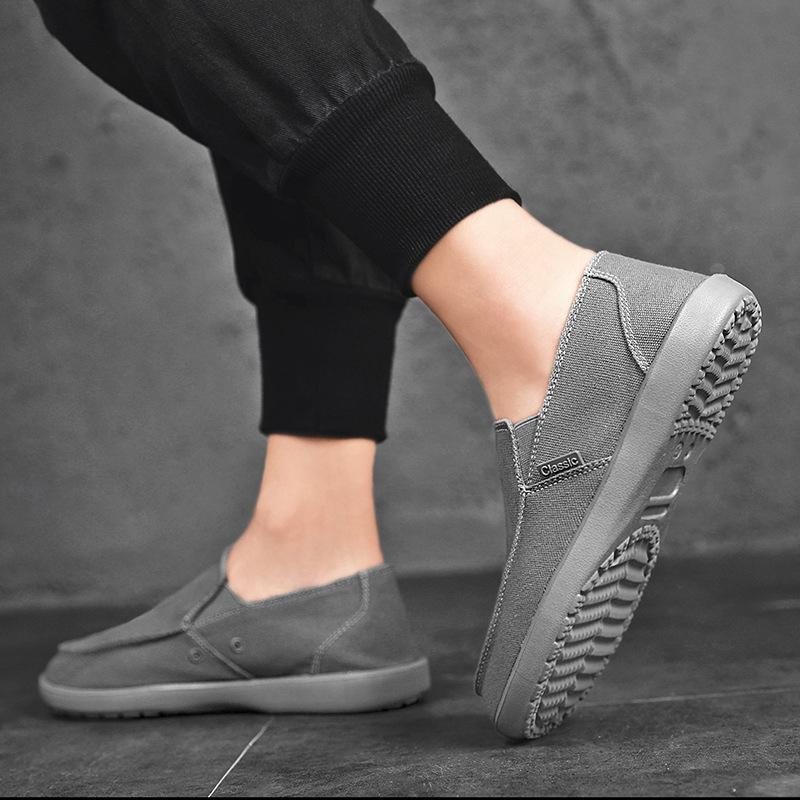 Fashion Men'S Sneakers Canvas Breathable Men'S Comfortable Walking Driving Shoes Men Outdoor Flats Casual Shoes Tenis Masculino