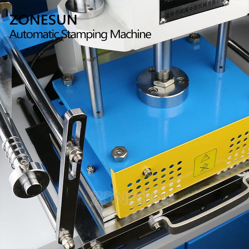 ZONESUN ZY-819D 200X300mm Máquina Neumática de Estampado Papel cuero LOGO Tarjeta de Visita Plegado presión Máquina de Repujado Inicial