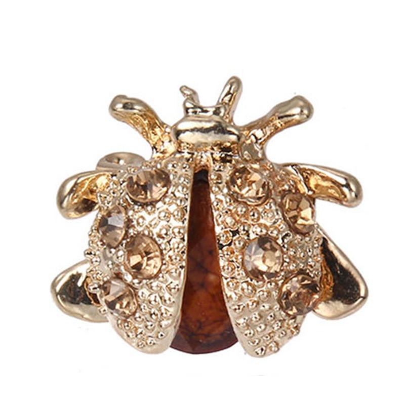 Cartoon Insect Brooch For Women And Men With Sparkling Alloy Finish Spring