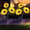Solar Sunflower Garden Light, Realistic Sunflower Solar Powered Outdoor Light, Waterproof Auto On/Off Decorative Light for Patio Backyard