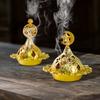 Moon Incense Burner Star Tower Oil Burner Incense Stove Portable Censer Holder Muslim