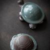 Tea Pet with Tea Strainer Tea Infuser Detachable Mini Ceramic Craft Decoration Bookshelf Table Dining Room Home Office Ornament
