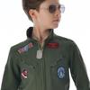Movie Top Cosplay American Airforce Uniform Halloween Costumes For Men Boys Army Green Military Pilot Jumpsuit Full Set