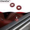 2x Dörrlyftbult Låsstift Dekor För Dodge Challenger 2014- Röd Kolfiber