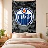 Tapestry Edmonton Oilers vysoce kvalitní pro zdobení stěn obývacího pokoje, ložnice, koleje ideální jako nástěnné umění do ložnice nebo sváteční dárek