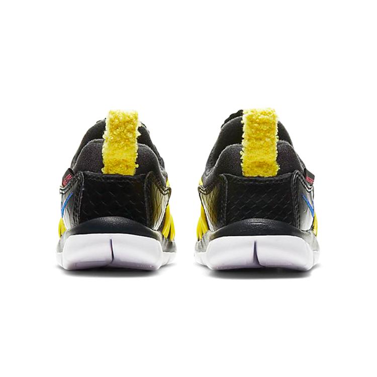 New Nike Dynamo Free Mic QS Low Top Sports Casual Shoes Black Yellow Infant And Toddler DC8318-002