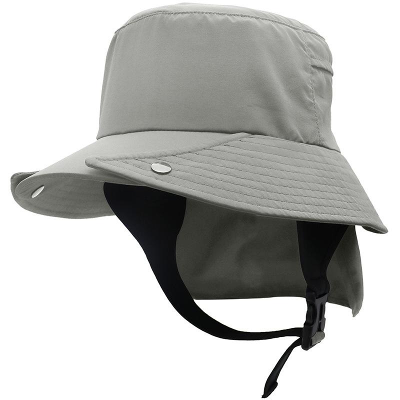 Men's Fisherman Hat Wide Brim Surf Cap New Style Breathable Brim Sun Protection Quick Dry Ideal for Beach Waterproof Cool Hat