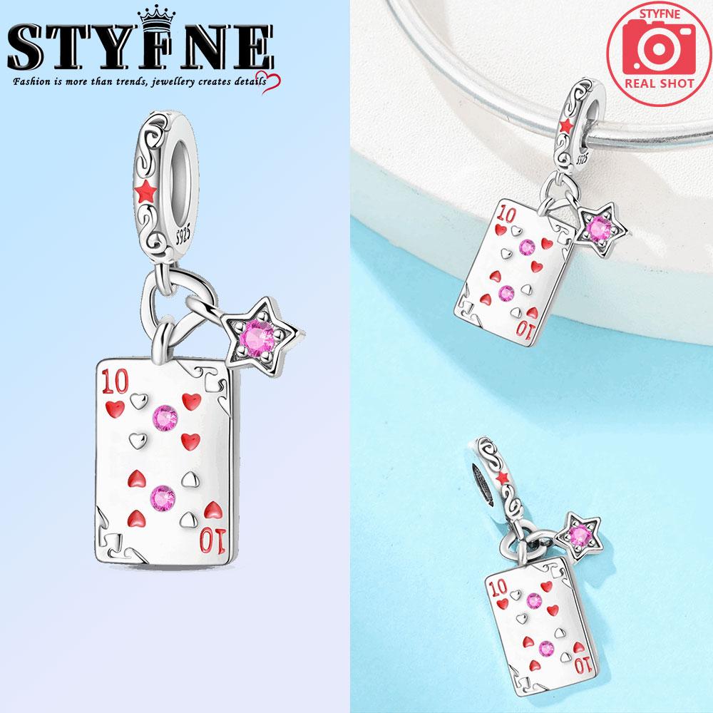 Poker Series Copper Hearts, Spades, Clown K J A 10 Charms Beads Fit 3Mm Original Bracelets Diy Jewelry Birthday Gift