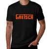 Vintage Gretsch Legendary Guitars And Drums Orange Tshirt Stain Resistant Casual Tee