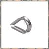 A70U New Cable Ferrule 100Pcs 1/8Inch Crimping Loop Sleeve Crimps 50Pcs M3 Stainless Steel Thimble Rigging For Wire Rope Cable