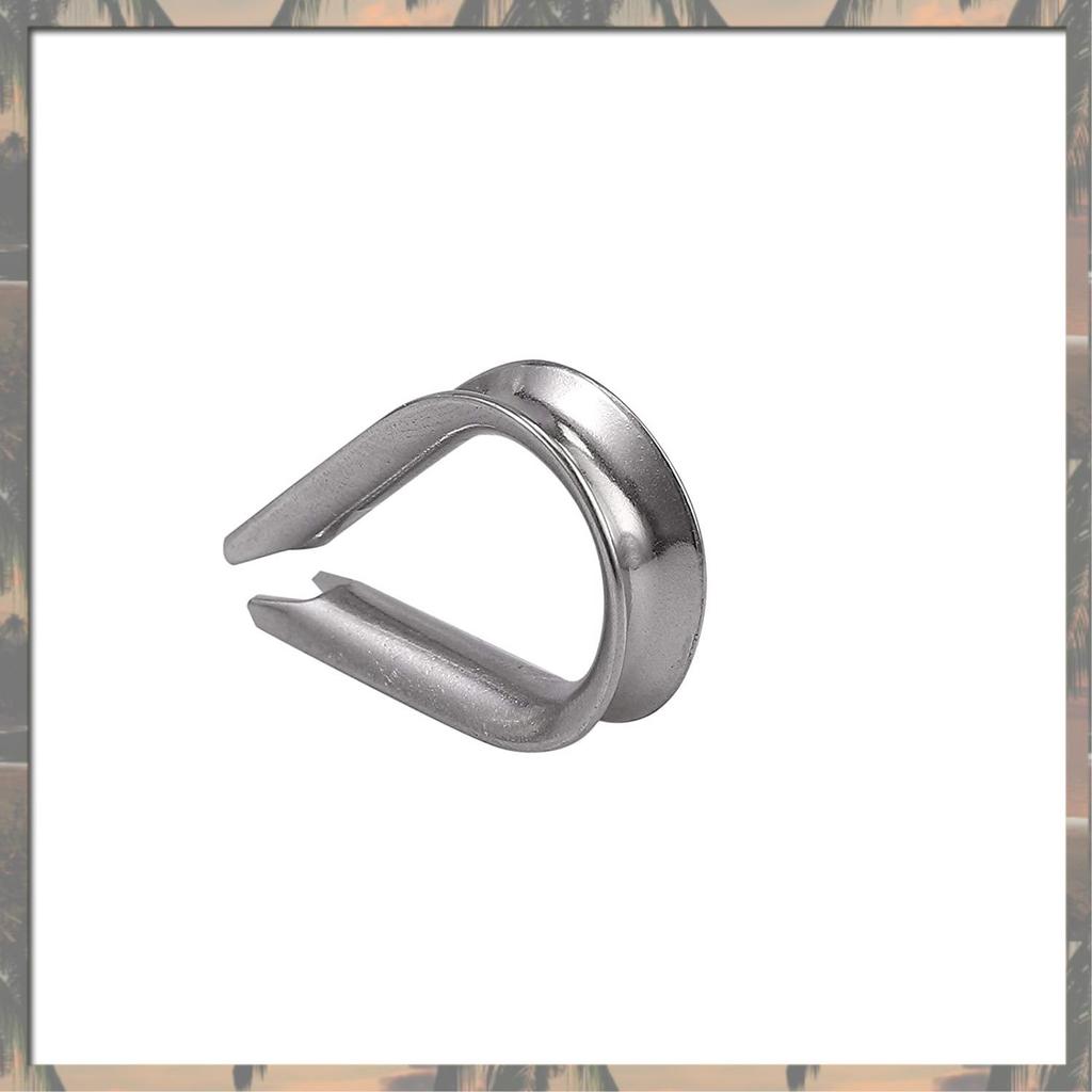 A70U New Cable Ferrule 100Pcs 1/8Inch Crimping Loop Sleeve Crimps 50Pcs M3 Stainless Steel Thimble Rigging For Wire Rope Cable