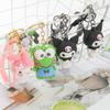 Hello Kitty Keychain Kawaii Cartoon Kuromi Car Key Ring Melody Cute Cinnamoroll Backpack Pendant Ornaments Girls Gifts