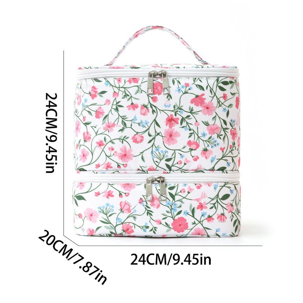 New Double-layer Nail Polish Storage Bag Large-capacity Multi-function Cosmetic Bags Nail Care Tool Storage Box