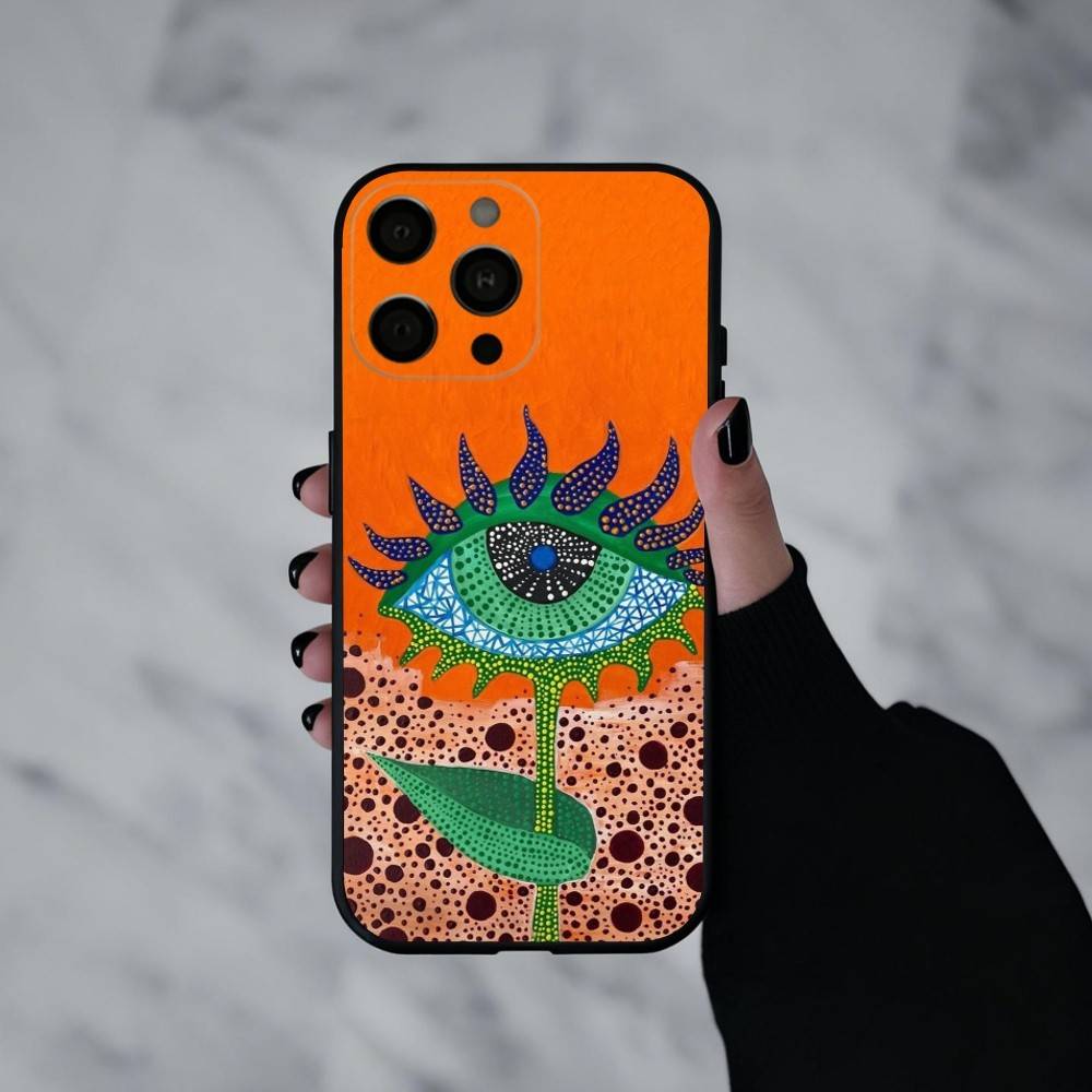 F-Funny Pumpkin Y-Yayoi K-K-Kusama  Phone Case For iPhone 17pro,16,15,14,13,12,11 Plus,Pro Max,XS,Soft Silicone Black Cover
