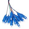SCUPC Fiber Pigtail Cable Sigle Mode 12Cores SC Square Head with PVC Outer Shell