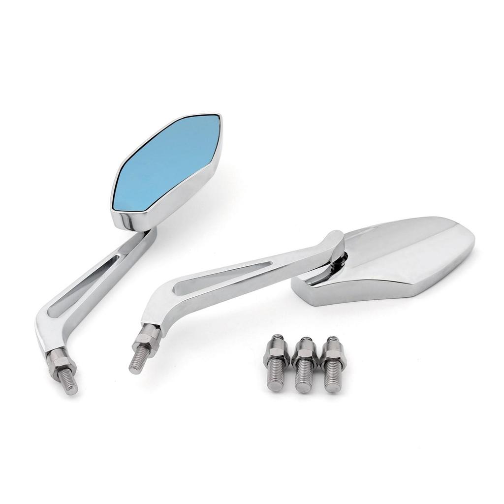 Universal 8mm 10mm Motorcycle Cruiser Side Rear View Mirrors For