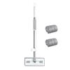 Stainless Steel Long Handle Mini Mop 360 Degree Rotatable Mop Head Flat Mop with Drain Scraper Hygienic Cleaning Tool
