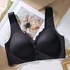 Breathable Front Buckle Seamless Underwear Thin Style Large Chest Small Plus Size Middle-aged and Elderly Women Comfortable No Ring Nursing BraBra