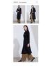 Hepburn Style Double-Breasted Wool Coat for Women - Autumn/Winter French Mid-Length Design