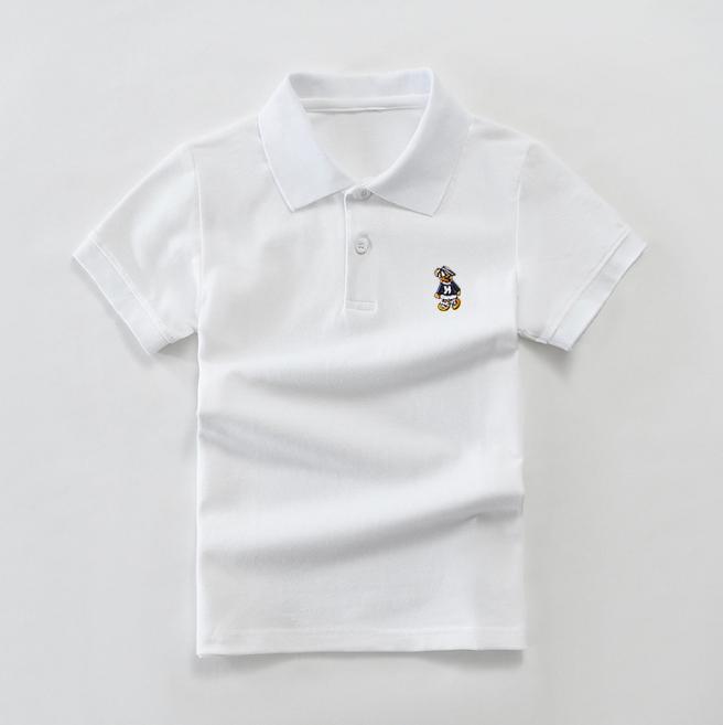 Dziecięcy Krótki Rękaw Lato Odzież Dziecięca Średnia Duża Dziecięca Koszulka Bawełniana Paski Koszulka Polo