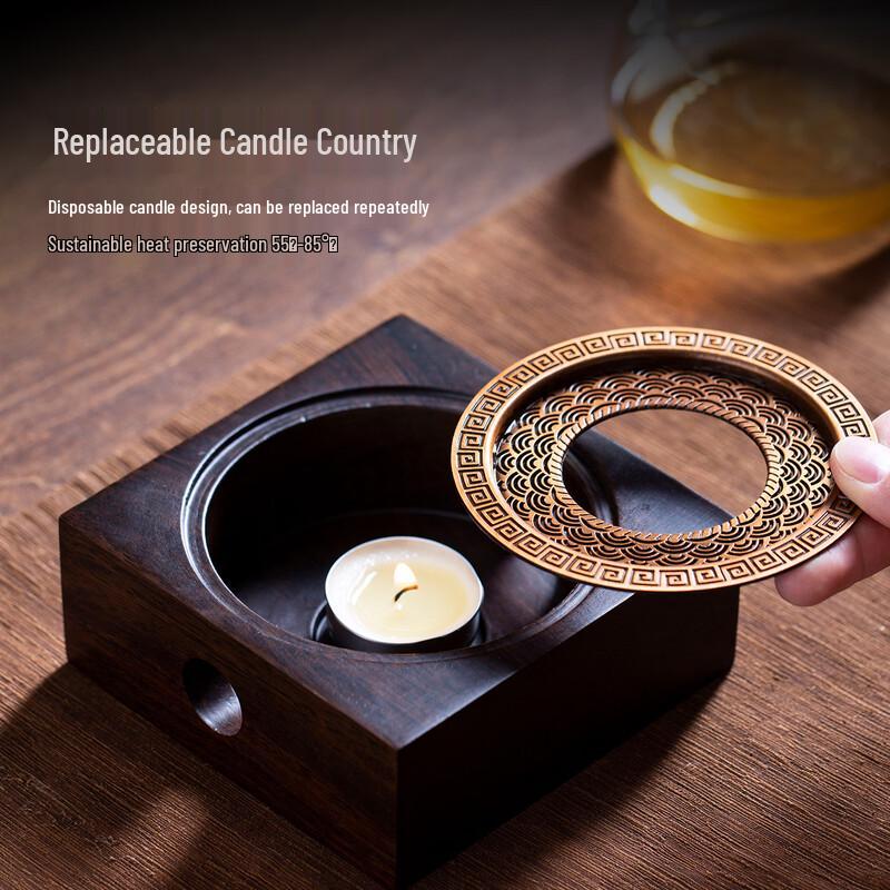 Wooden Candle Tea Warmer