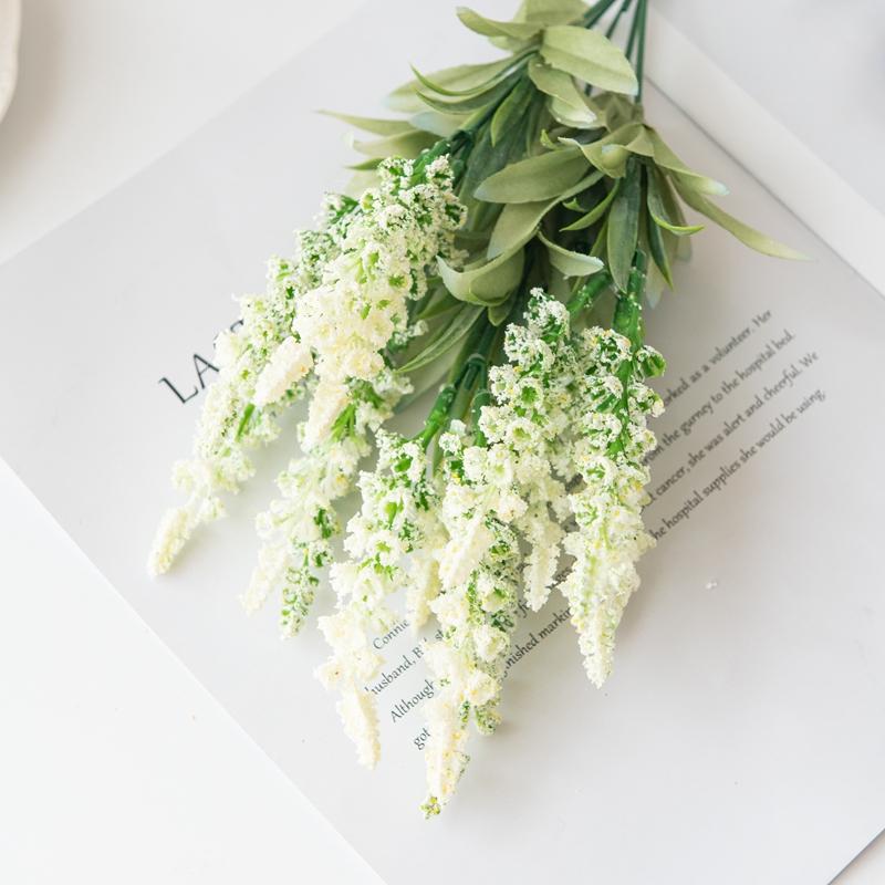 

3PCS Artificial Lavender Foam Flowers Christmas Wedding Garden Rose Arch Vase for Home Accessories Decor Scrapbook Fake Plants светло-зеленый