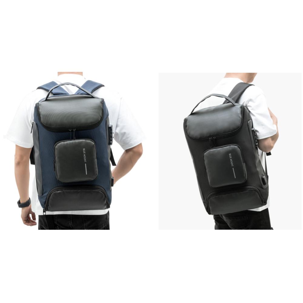 Blue Mount 9907 Smart Lock USB Rechargeable Water-Resistant Backpack