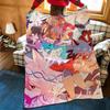 Anime B-BNA Throw Flannel Cozy Print Blanket, Portable, Durable Machine Washable Cute Cool