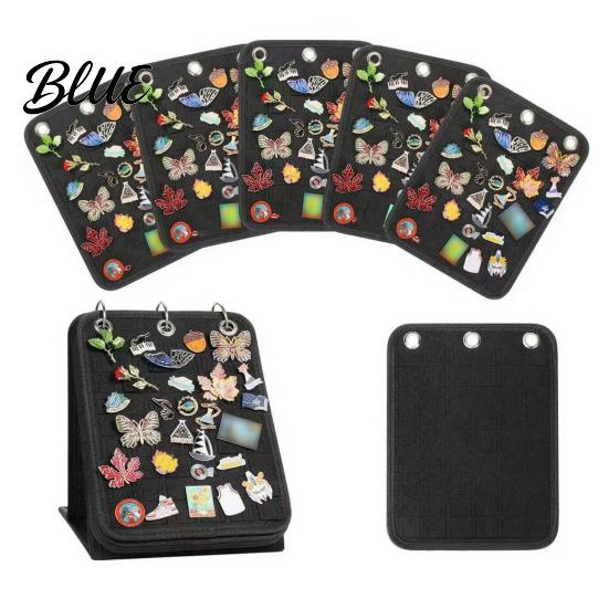 Exhibition Pin Display Badge Collection Large Capacity Felt Holder Stand Enamel 5 Pages Stand Wear
